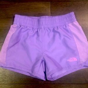 North Face purple girls shorts, nwot